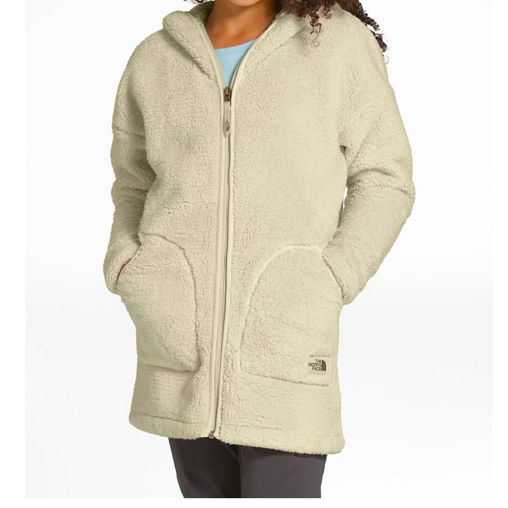 North Face girls small 7-8 Sherpa Ivory Fleece